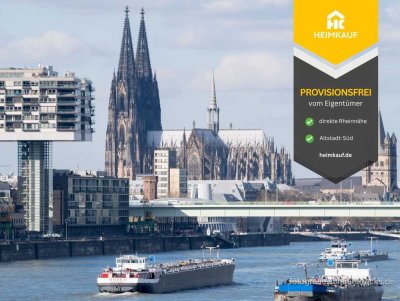 Rarität am Schokoladenmusem: Helle 2-Zimmer-Wohnung mit Balkon in Rheinnähe