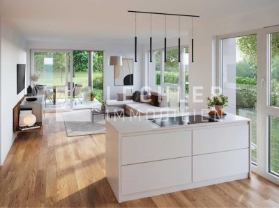 Familienidyll: 4,5-Zimmer-Wohnung mit großem Garten