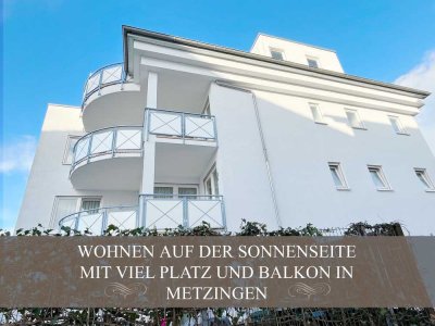 Sonnige zentrumsnahe 3,5 Zimmer Wohnung mit Balkon 2 Stellplätzen und Einbauküche in Metzingen