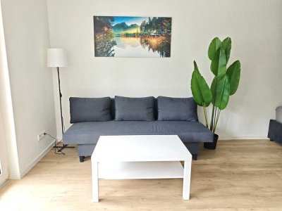 Renovierte, möblierte 1-Zimmer-Wohnung mit Balkon in Mannheimer Bestlage