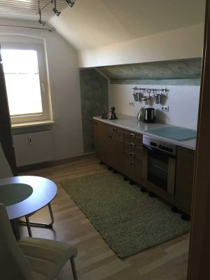 Ideal für Einzelperson:  Schickes 3. OG-75qm-Dachgeschoß-Studio stadt- + waldnah