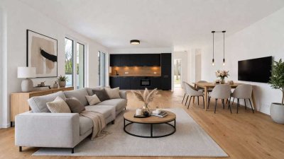 Exklusive 100 m² Erdgeschosswohnung mit Terrasse – Erstbezug "Am Tor zum Villenpark"