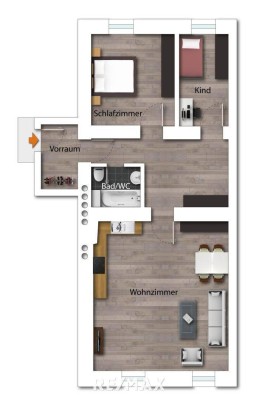 3-Zimmerwohnung mit wunderschönem Gewölbe - auch für ANLEGER