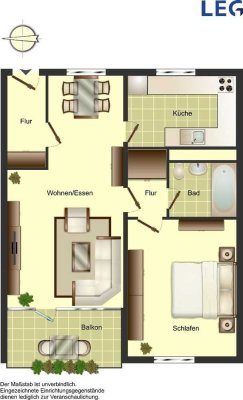 Demnächst frei! 2-Zimmer-Wohnung in Ratingen West