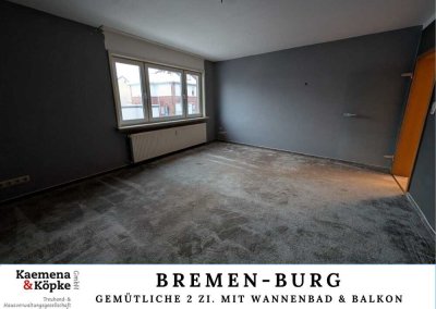 SOFORT FREI: Gemütliche 2 Zi. Wohnung mit Duschbad, EBK und Balkon