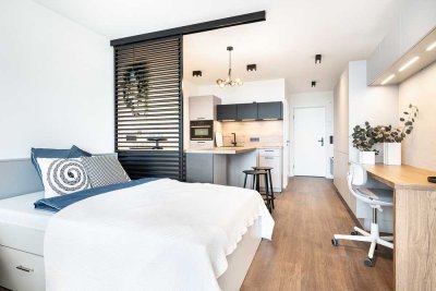 Exklusive möblierte 1-Zimmer-Wohnung mit gehobener Innenausstattung in München - Schwabing