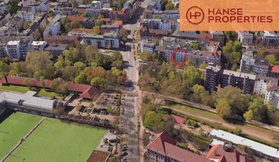 Exklusive 4,5-Zimmer-Altbauwohnung
mit Blick auf den Isebekkanal und ins Grüne