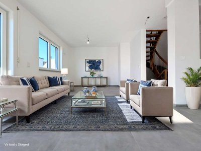 Stilvolle Doppelhaushälfte mit A+ Effizienz - Grünes & Modernes Wohnen nahe Allacher Lohe