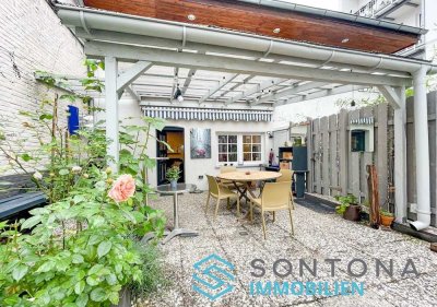 Freistehendes Wohnvergnügen - Charmante 3-Zimmer-Oase mit XXL-Terrasse!
