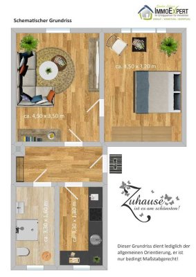 Charmantes Altbau-Domizil, 2,5-Zimmer-Dachstudio (3.OG) *Einzugsfertig renoviert*