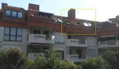 2- Zimmer-Wohnung im Dachgeschoss mit Sonnenbalkon u. Kamin
