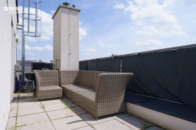 Fantastischer Weitblick in toller Lage - 72,36m² DG-Wohnung mit 37,60m² Dachterrasse und überdachten Parkplatz!