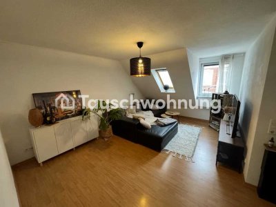 Tauschwohnung: Zentrale und helle Dachgeschosswohnung mit  Balkon