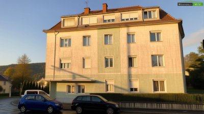 Sanierungsbedürftige 2,5-Zimmer-Dachgeschosswohnung mit Kaminanschluss in begehrter Lage von Knittelfeld