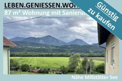 GROSSE WOHNUNG MIT SANIERUNGSBEDARF