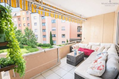 Grüne Aussicht: Balkon, Aufzug und 2 Abteile