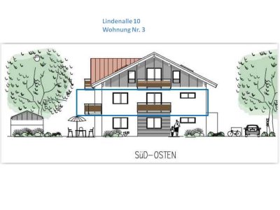 Exklusive 3-Zimmer-Wohnung mit Einbauküche in Oberhaching