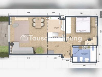 Tauschwohnung: Bieten 2 Z (Vauban) für 2,5+Z (Vauban, Merzh., St. Georg.)