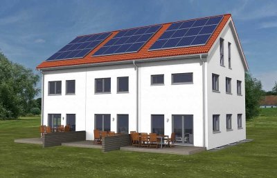 Traumlage AUBING - BAUGENEHMIGUNG - Start sofort: gepl. RH auf Südgrundstück ab € 540.000