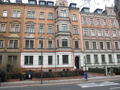Gepflegte 2-Zimmer Wohnung im Hochparterre in Chemnitz-Kaßberg