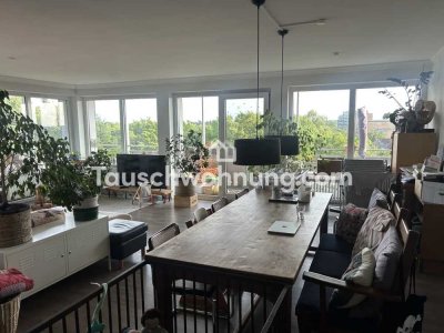 Tauschwohnung: Helle Wohnung mit umlaufenden Balkon
