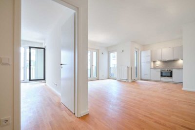 Moderne 2-Zimmerwohnung mit Einbauküche und großzügiger Terrasse.