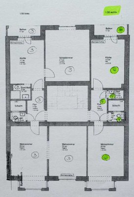 Vermietete 1,5-Zimmer-Altbau-Eigentumswohnung mit Balkon in gefragter Lage von Düsseldorf-Golzheim