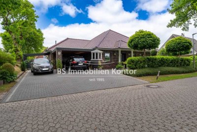Seltene Gelegenheit! Neuwertiger Bungalow mit Anbau, Gartenanlage und Carport in ruhiger Wohnlage!