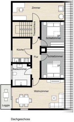 Freundliche und gepflegte 4-Raum-Wohnung mit Loggia in Hohberg