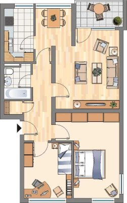 Demnächst frei! 3-Zimmer-Wohnung in Dortmund Scharnhorst