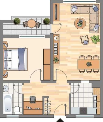 2-Zimmer-Wohnung in Dortmund Wickede