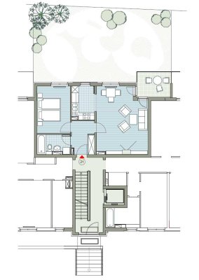 Neu sanierte 2-RW mit Terrasse und Garten zu vermieten!