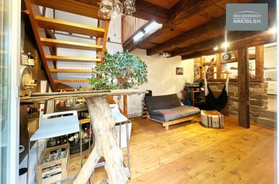 Stilvolle Maisonette im Fachwerkhaus, 3 Zimmer auf 3 gemütlichen Ebenen mit Balkon und Terrasse