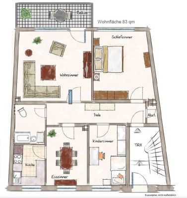 Wohnung 1.OG im Zentrum Coesfeld