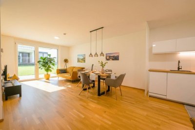 Charmante 2-Zi-Wohnung mit Garten &amp; Garage in Fieberbrunn – 58m²