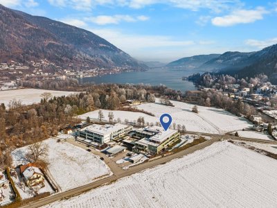 Wohnen zwischen Berg und See - Gartenwohnung mit Blick auf die Burg Landskron