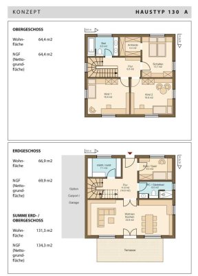 Neubau mit 2 Bädern, 4 Zimmern plus großem Ess-Wohnbereich auf 161qm