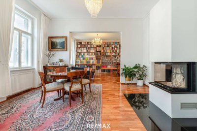 Sanierter Altbau mit Kamin – Grenze 18. Bezirk