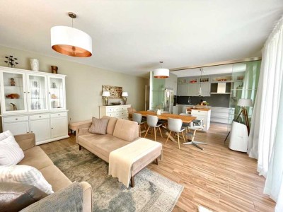 Wohnen am Killesberg - neuwertige möblierte 4,5 Zimmer EG-Wohnung mit Terrasse und Gartenanteil