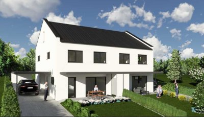 Sonniges Doppelhaus mit großem Garten