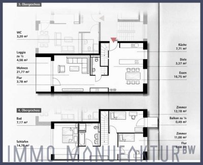 Exklusive Maisonettewohnung in Stuttgart-Rosenstein – 4 Zimmer, modernes Wohnen auf zwei Ebenen
