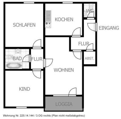 3-Zimmer Wohnung in Hösbach