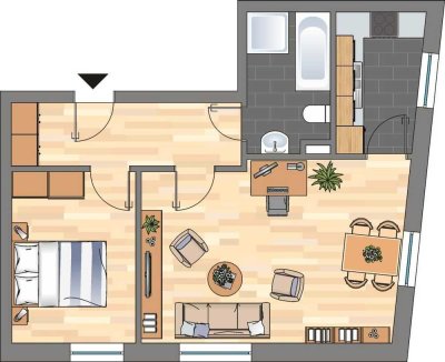 Ein besonderes Angebot! Helle 2-Zimmerwohnung in Dortmund-Dorstfeld