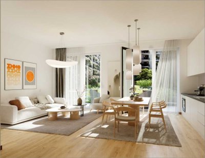 Neubaukomfort pur – 3 Zimmer mit Südterrasse und moderner Einbauküche