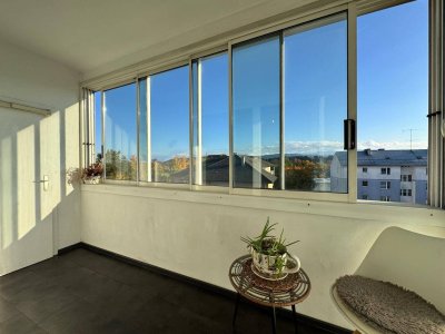 Traumausblick! Leistbare attraktive 4-Zimmer Wohnung mit Loggia und Einzelgarage in 1A-Lage in Timelkam zum Sofortbezug