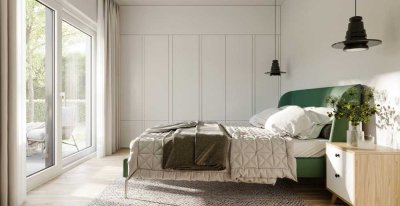 Neu & Lichtdurchflutet: Hochwertige 3-Zi.-Wohnung mit Garten in Fahrenzhausen