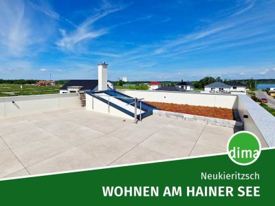 ERSTBEZUG am Hainer See | Nahe Strand mit privater Dachterrasse, Garage, Tageslichtbad, HWR, PV usw.