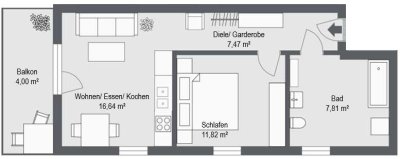 Betreutes Wohnen in Altdorf - Helle Dachgeschosswohnung mit Balkon!