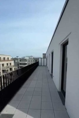 Erstbezug, Luxus-Penthouse, 53m2 Dachterrasse, unverbaubarer Blick auf zukünftigen Elbtower u. City