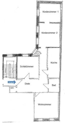 Freundliche und gepflegte 4-Zimmer-DG-Wohnung in Güstrow